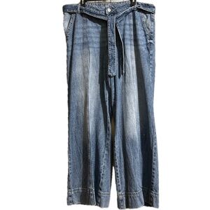 Vintage Maurices Wide Leg High Rise Denim Jean Capris Women’s Size 16